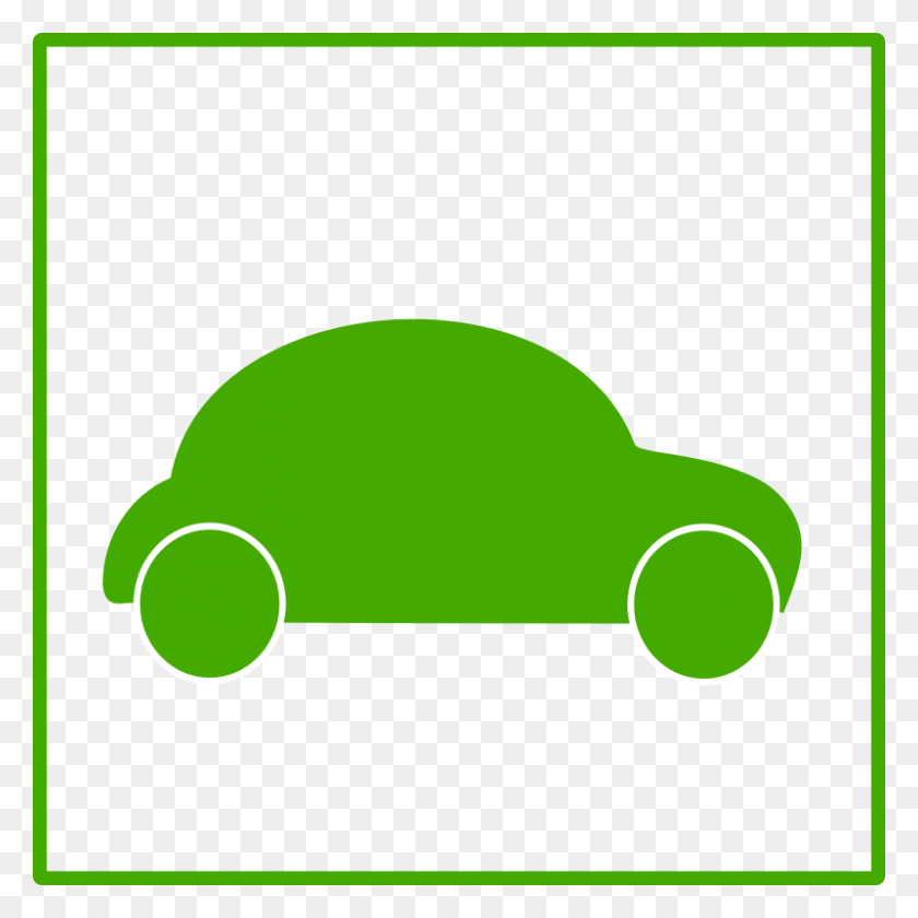 800x800 Бесплатный Клипарт Значок Eco Green Car Dominiquechappard - Зеленый Автомобиль Клипарт
