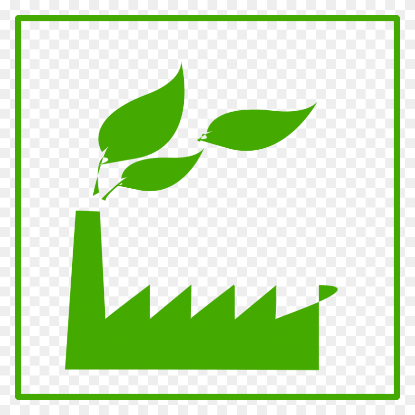800x800 Free Clipart Eco Green Factory Icon Dominiquechappard - Factory Clipart