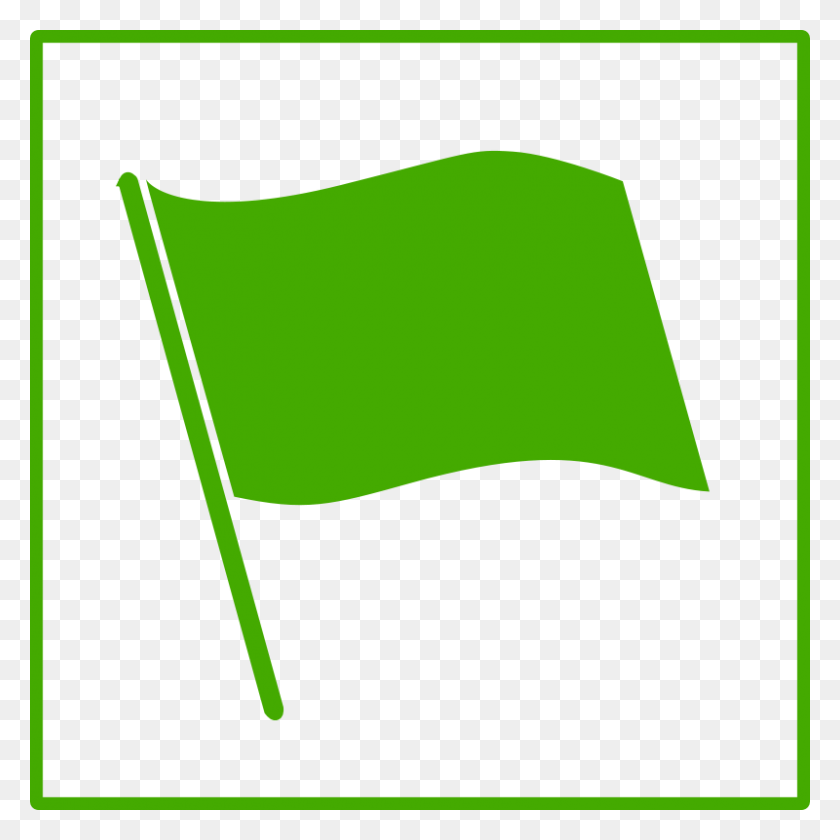 800x800 Free Clipart Eco Green Flag Icon Dominiquechappard - Friendly Reminder Clipart