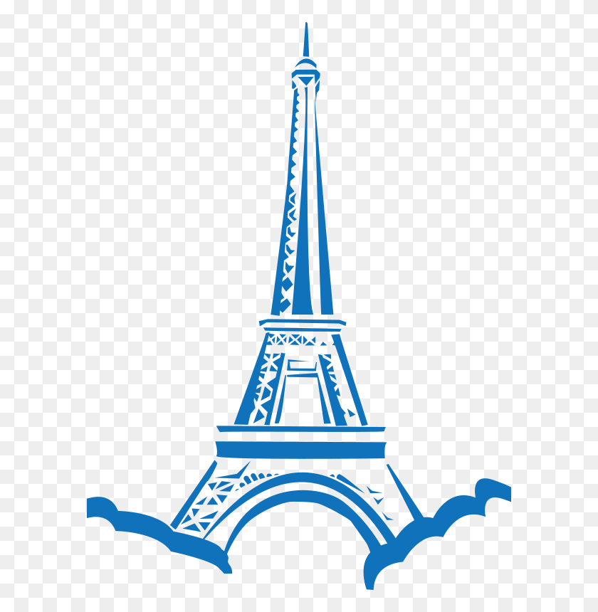 596x800 Бесплатный Клипарт Эйфелева Башня Париж Шокунин - Башня Клипарт