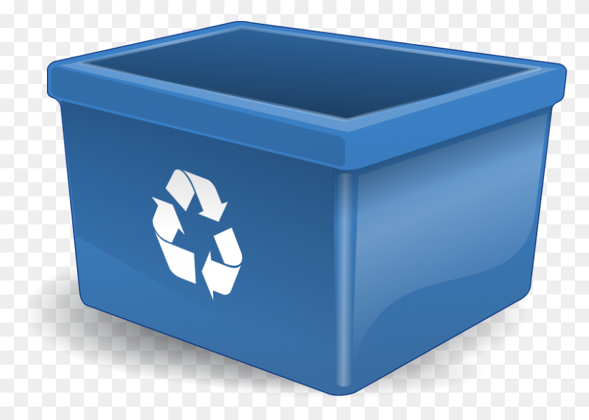 800x553 Free Clipart Empty Recycling Box - Crate Clipart