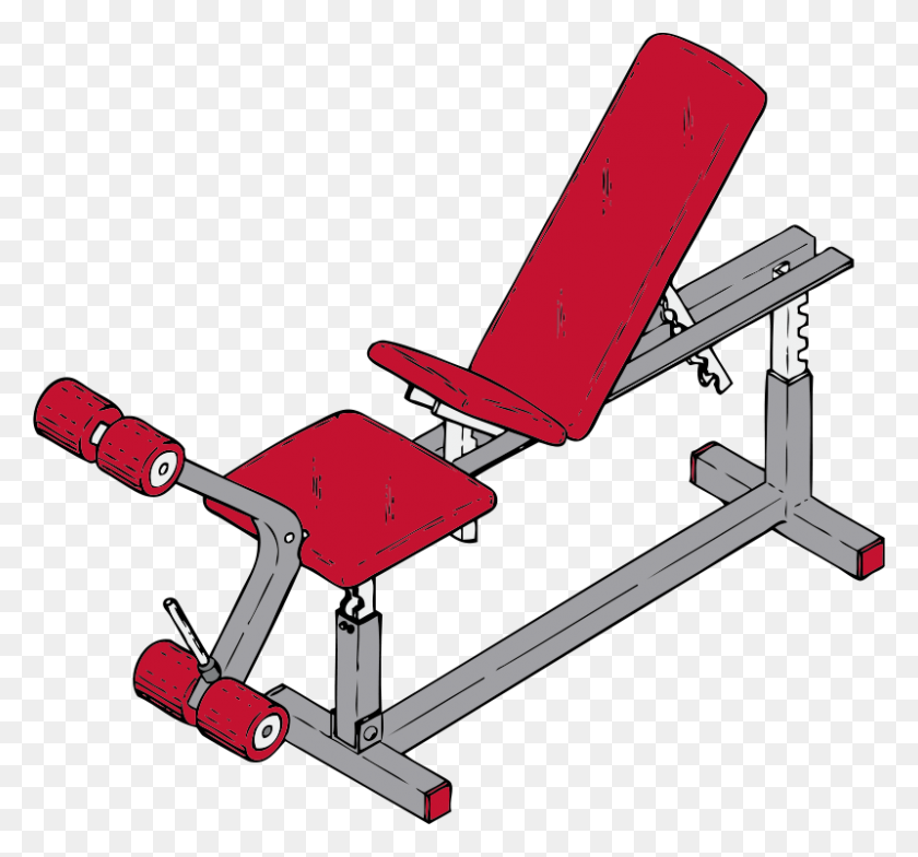800x743 Free Clipart Exercise Bench Johnny Automatic - Free Exercise Clip Art