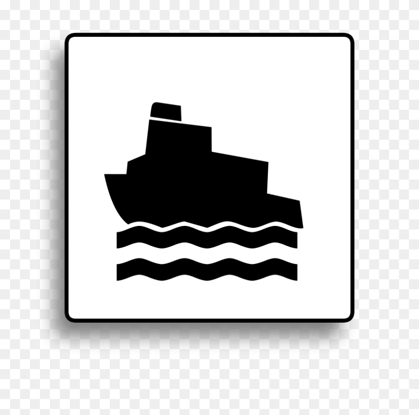 800x792 Free Clipart Ferry Icon For Use With Signs Or Buttons - Free Clip Art Signs