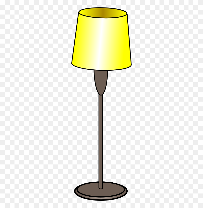 250x800 Free Clipart Floor Lamp Ecloud - Floor Clipart
