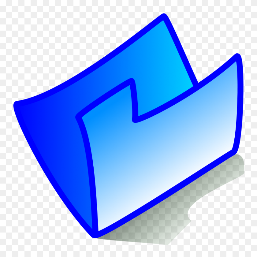 800x800 Free Clipart Folder Blue Anonymous - Blue Folder Clipart