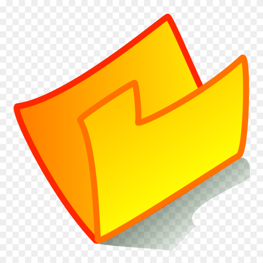 800x800 Free Clipart Folder Yellow Anonymous - Yellow Folder Clipart