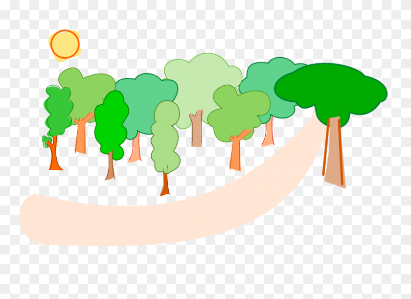 800x566 Free Clipart Bosque Bratac - Free Forest Clipart