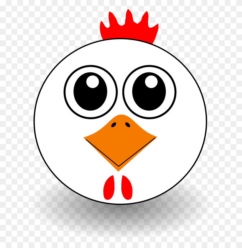 637x800 Free Clipart Funny Chicken Face Cartoon Palomaironique - Funny Chicken Clipart