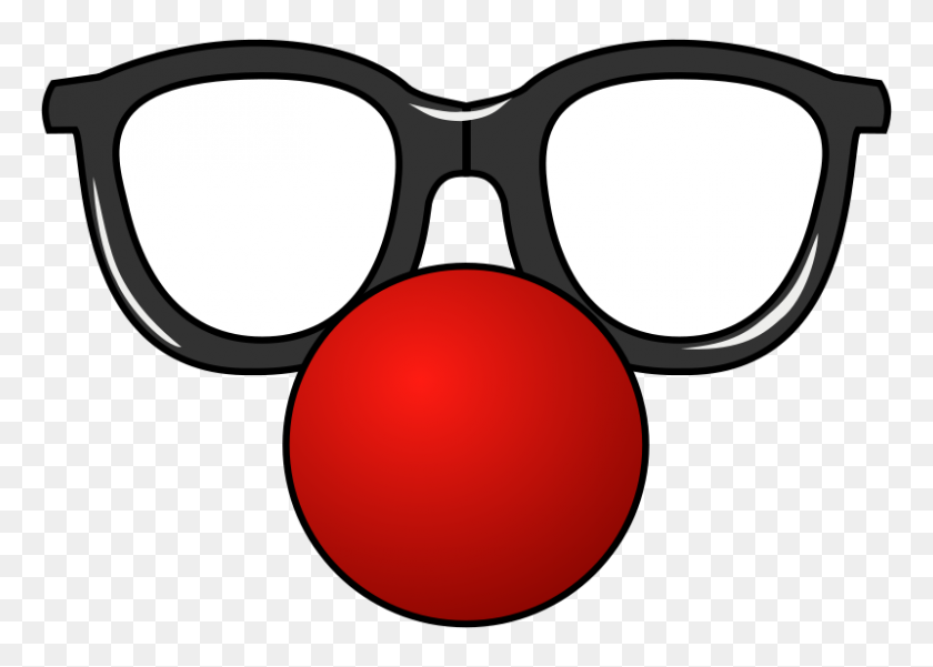 800x555 Free Clipart Funny Glasses Ghosthand - Comedy PNG