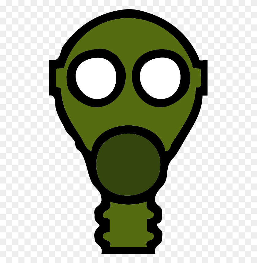 519x800 Free Clipart Gas Mask Johnny Automatic - Gas Mask Clipart