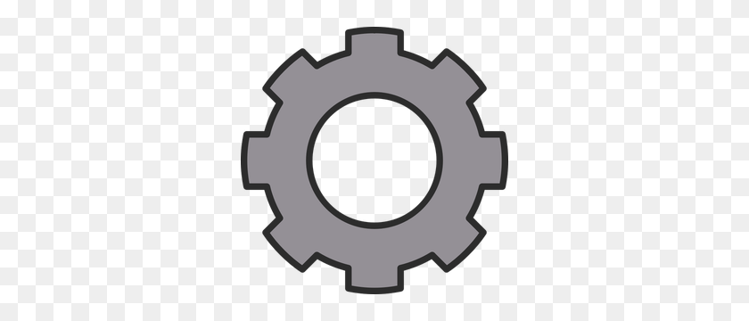 300x300 Free Clipart Gears Cogs - Mechanic Clipart Black And White