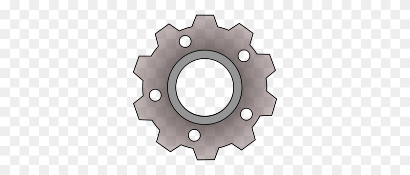 296x300 Free Clipart Gears Cogs - Metal Clipart