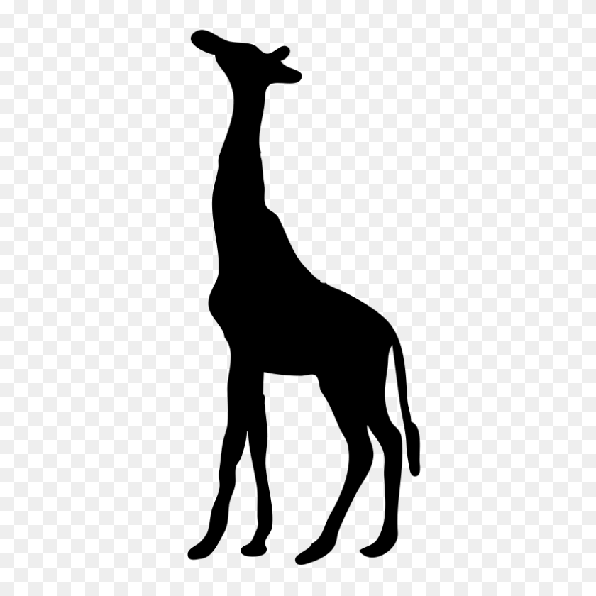 800x800 Бесплатный Клипарт Giraffe Contour Nicubunu - Жираф Картинки Бесплатно