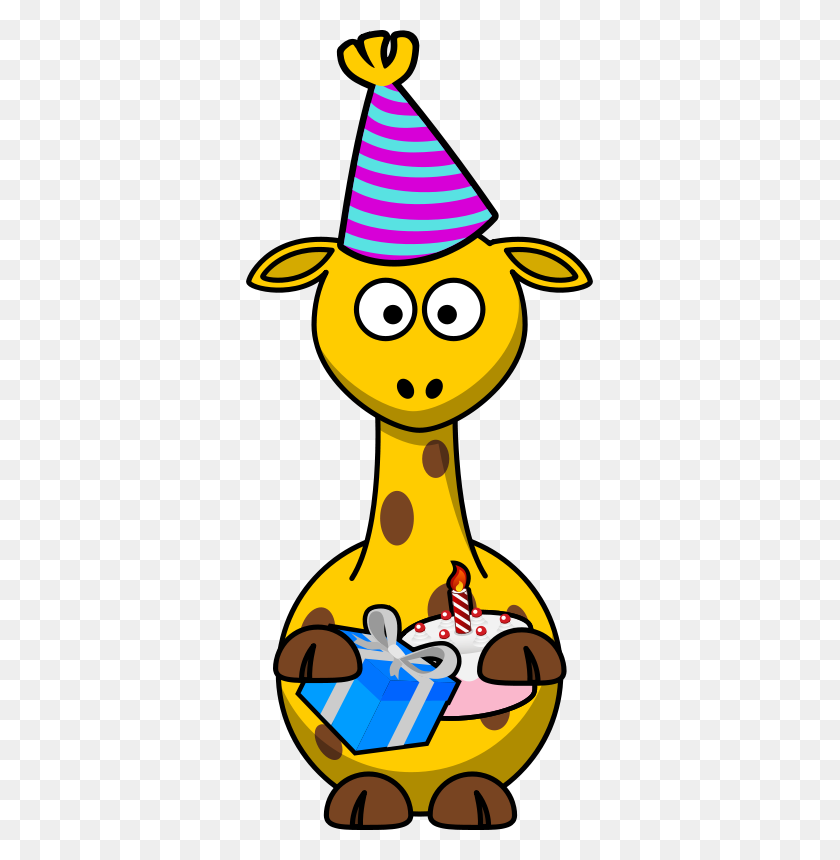 347x800 Free Clipart Giraffe Party Bingenberg - Giraffe Clip Art Free