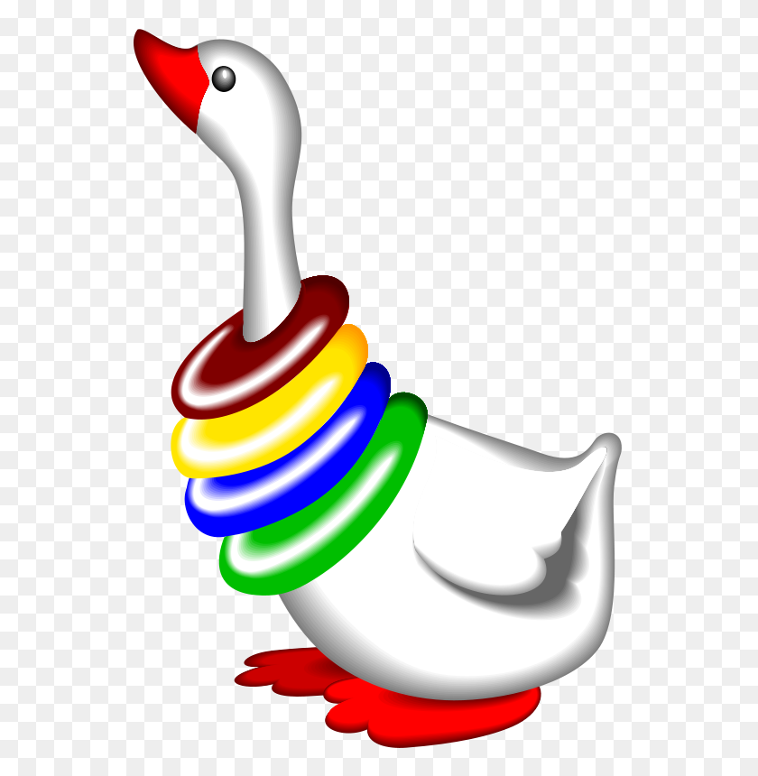 544x800 Free Clipart Goose - Goose Clipart