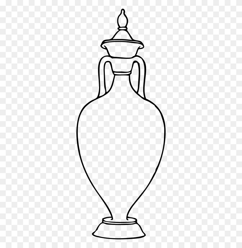 310x800 Free Clipart Greek Amphora Johnny Automatic - Clipart Griego
