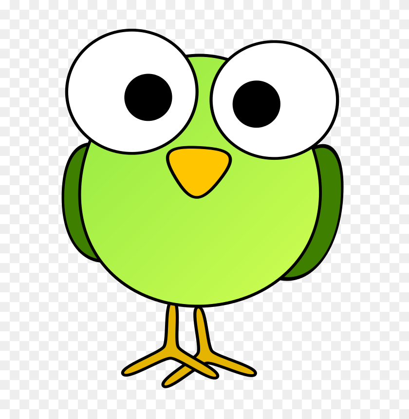 758x800 Free Clipart Green Googley Eye Bird Ruthirsty - Olvidé El Clipart