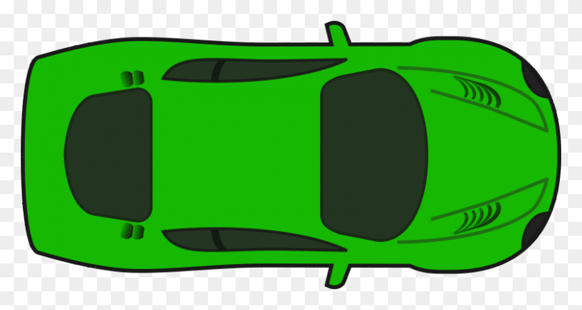 800x397 Бесплатный Клипарт Зеленый Гоночный Автомобиль - Спрайт Клипарт