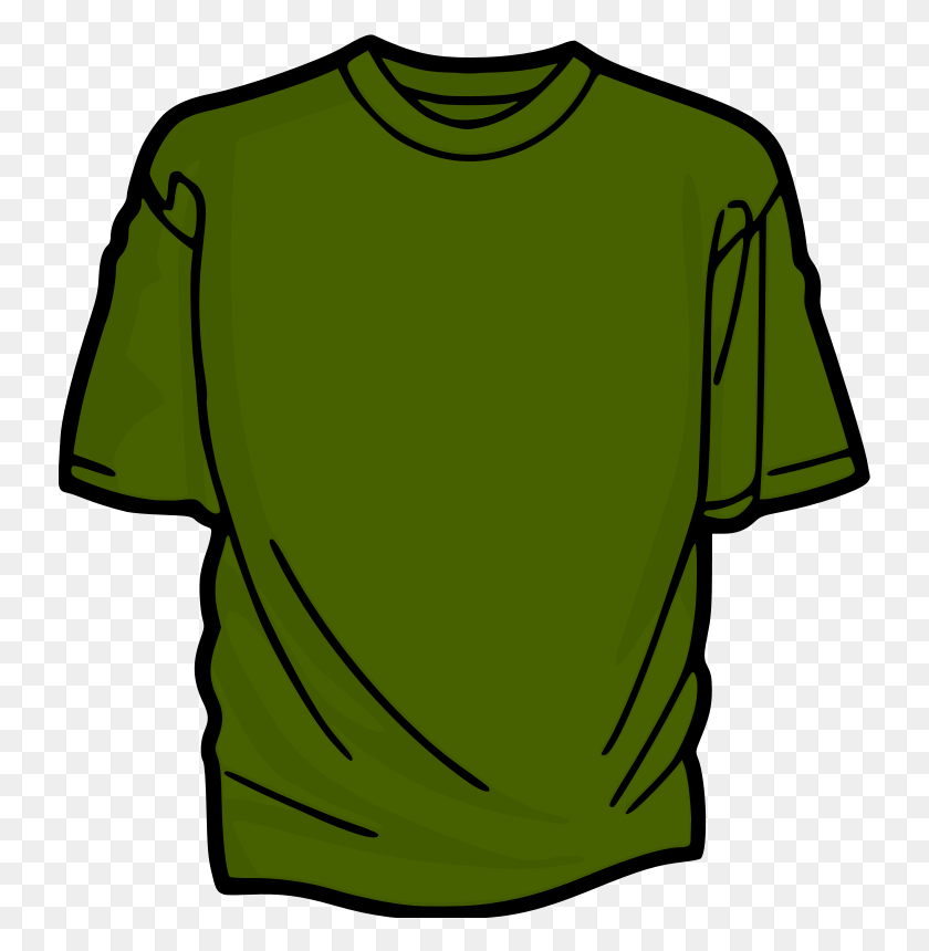 734x800 Free Clipart Camiseta Verde Kuba - Uf Clipart
