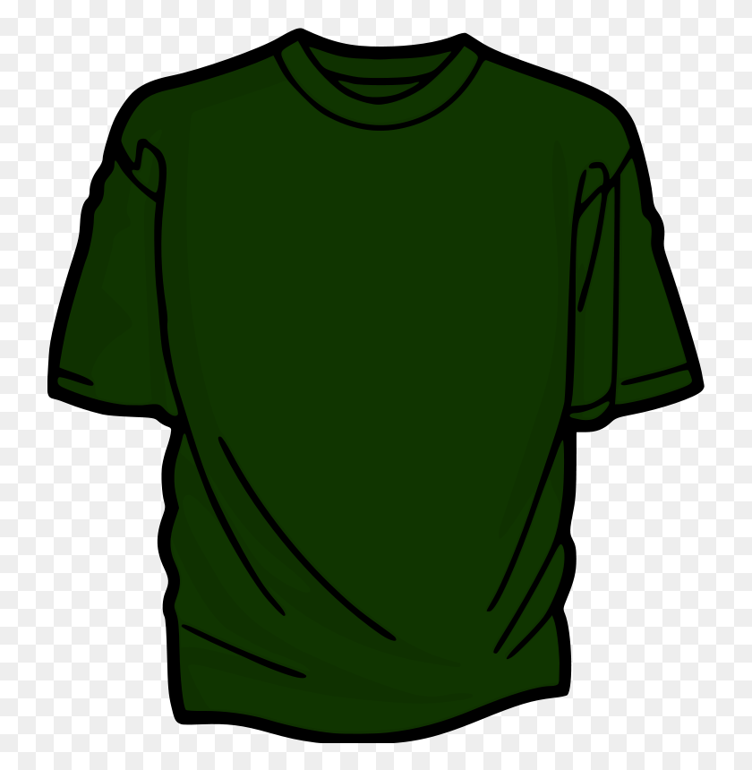 734x800 Free Clipart Camiseta Verde Kuba - Camiseta Verde Clipart