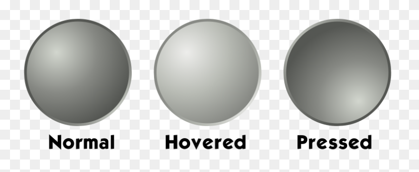 800x293 Free Clipart Grey Web Button Template - Grey Circle PNG