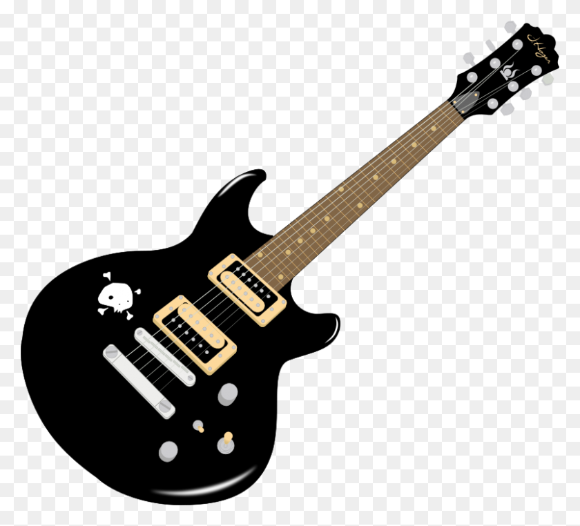 800x721 Free Clipart Guitar Solvera - Guitar Clip Art Free