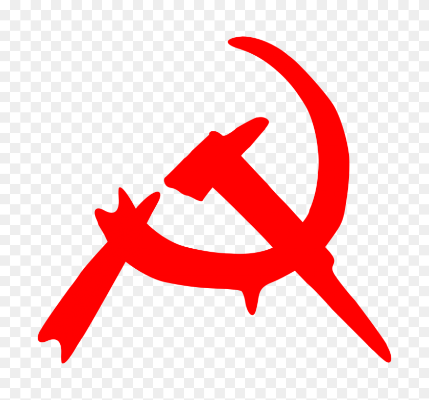 800x742 Free Clipart Hammer And Sickle - Martillo Y Hoz Clipart