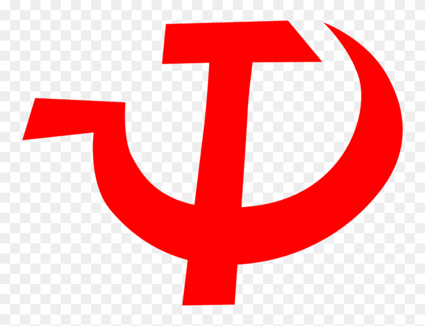 800x598 Free Clipart Hammer And Sickle Worker - Socialism Clipart