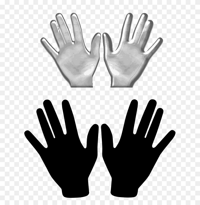 635x800 Free Clipart Hands - Two Hands Clipart