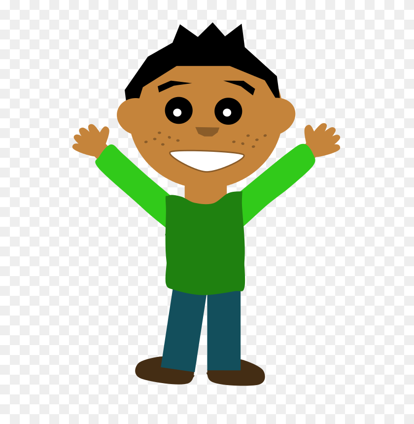 586x800 Free Clipart Happy Guy Scout - Scout Clipart