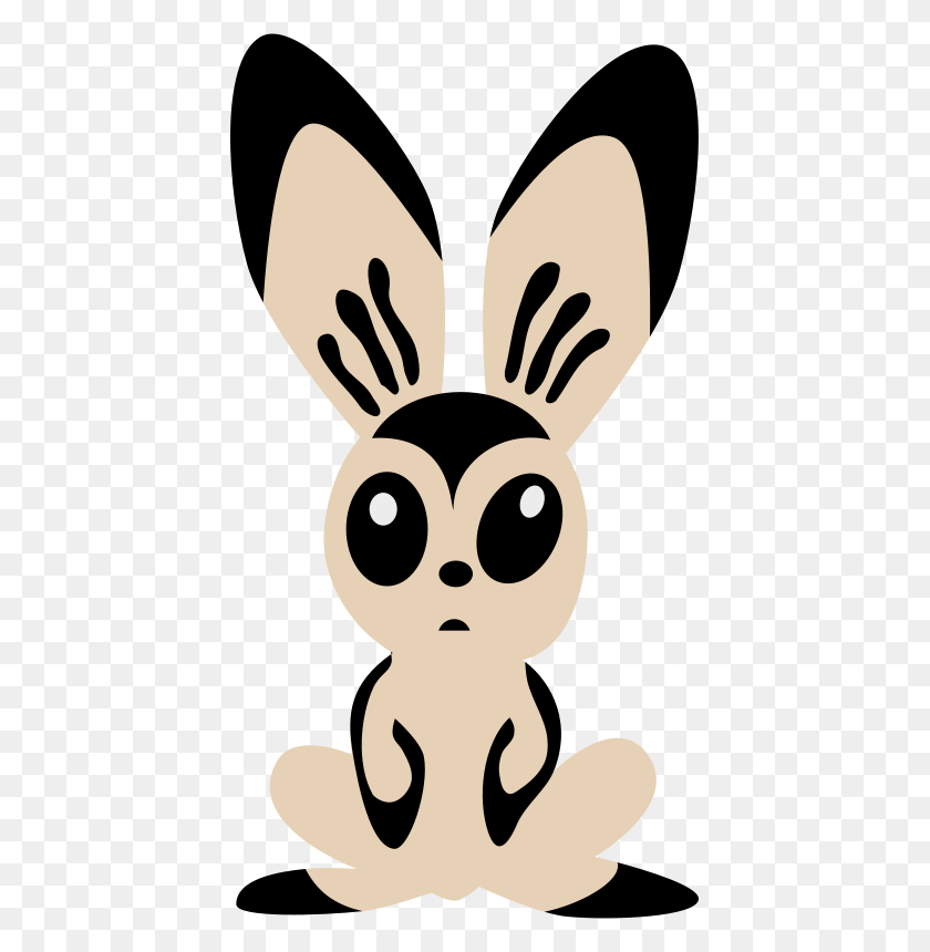 423x800 Free Clipart Hare - Hare Clipart