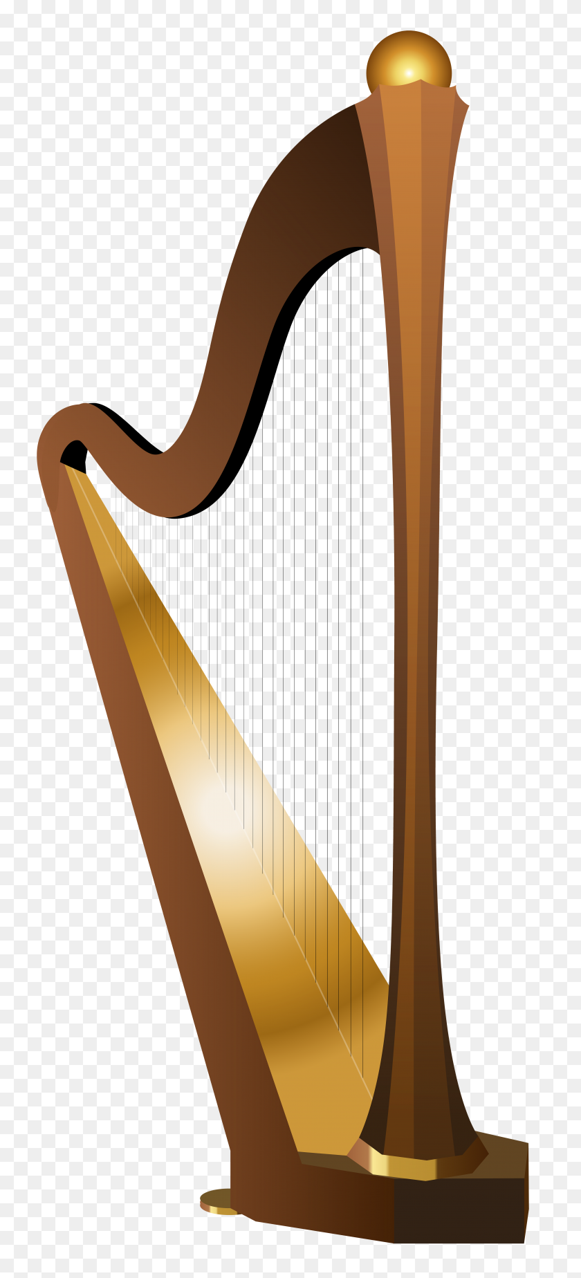 4361x10000 Free Clipart Harp - Clipart Music Instrument