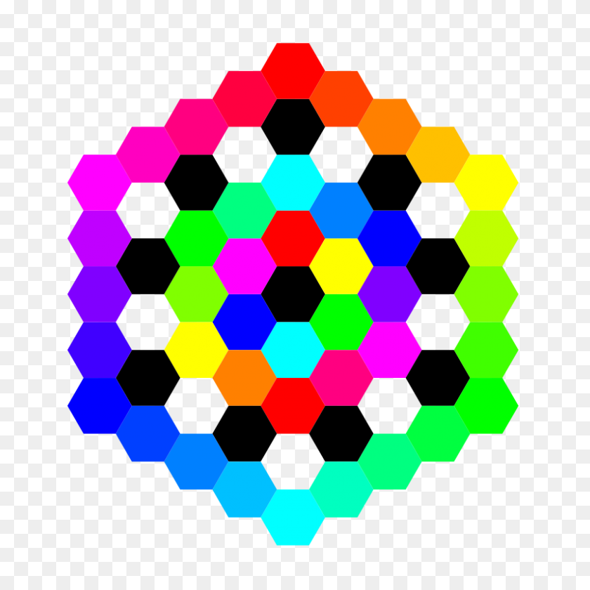 800x800 Free Clipart Hexagon Tessellation March - Hexagon Clipart