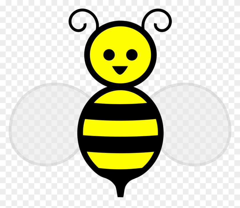 800x685 Free Clipart Honey Bee Laobc - Honey Bee Clip Art