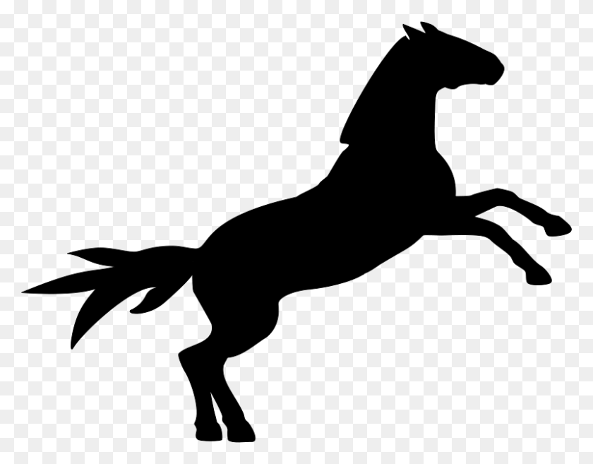 800x613 Free Clipart Horse Silhouette Serioustux - Horse Silhouette Clip Art