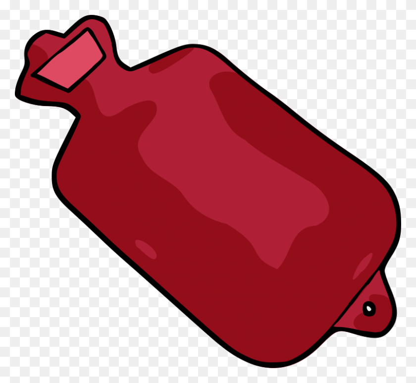 800x732 Free Clipart Hot Water Bottle Mcol - Water Bottle Clipart Free