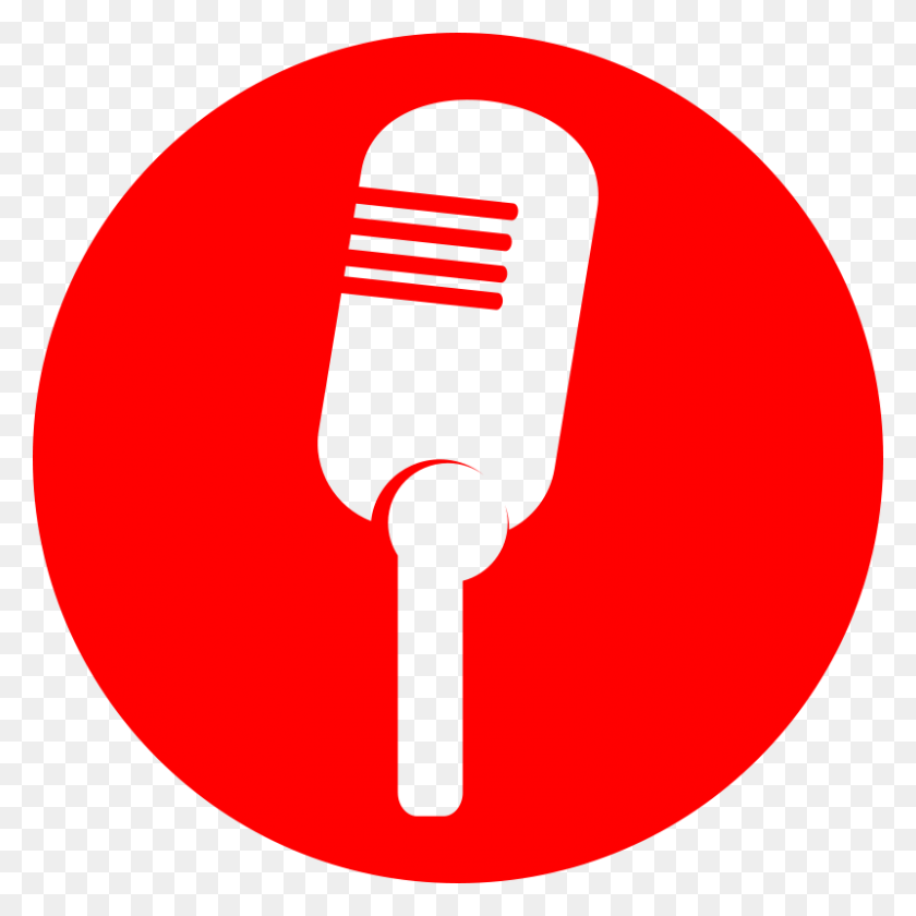 800x800 Free Clipart Icon Microphone Jportugall - Podcast Clipart