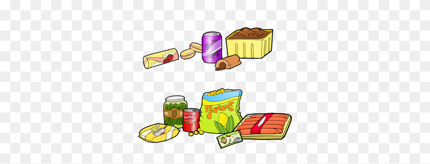 300x261 Free Clipart Images Canned Food - Canned Food Clipart