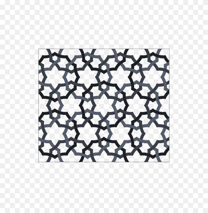 566x800 Free Clipart Interlaced Oriental Repeating Pattern Craftsmanspace - PNG Interlaced