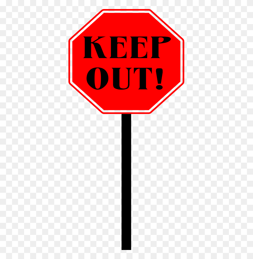 385x800 Free Clipart Keep Out - Keep Clipart