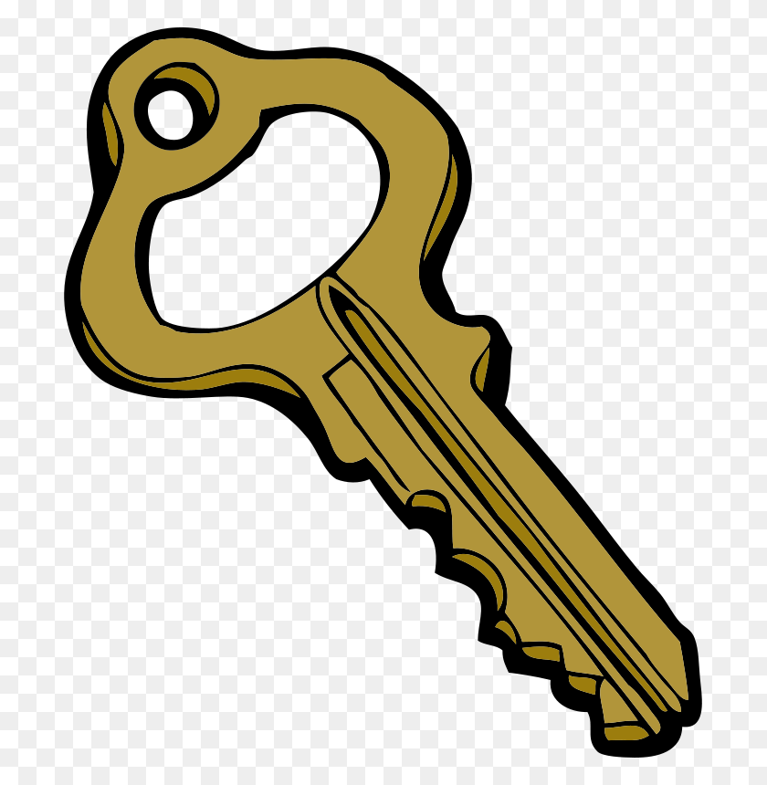699x800 Free Clipart Key Johnny Automatic - Free Clip Art Key