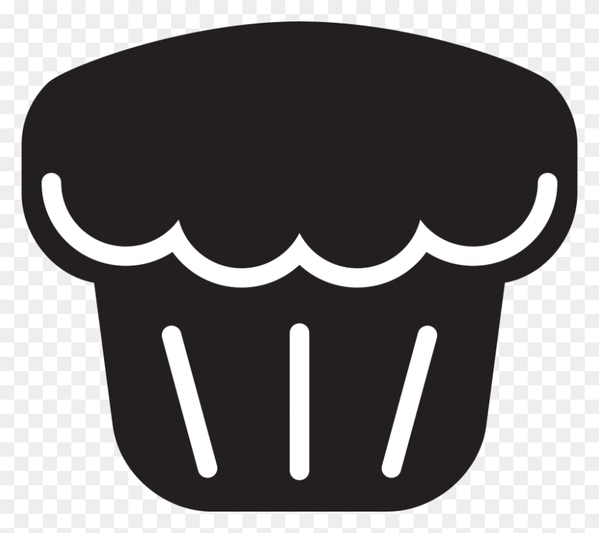 800x705 Free Clipart Kitchen Icon - Muffin Clipart Free