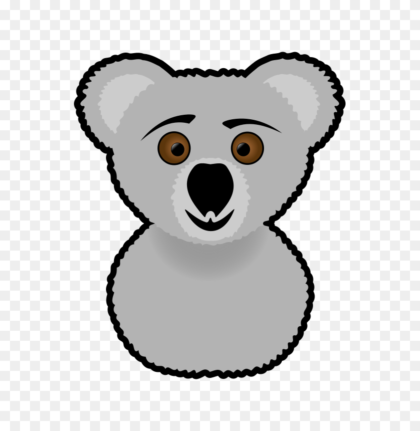 711x800 Free Clipart Koala Molumen - Koala Clipart