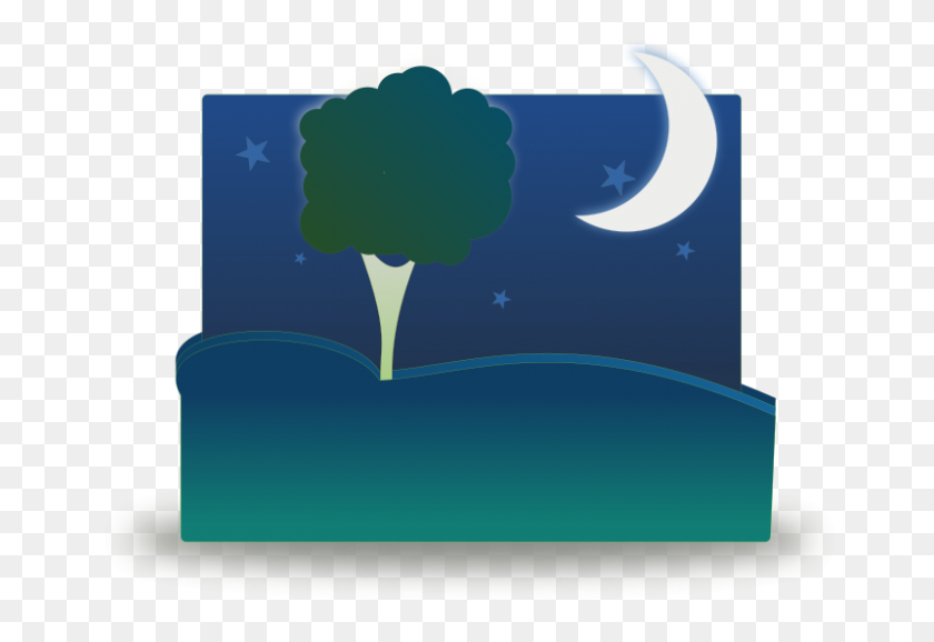 800x532 Free Clipart Landscape - Night Sky Clipart