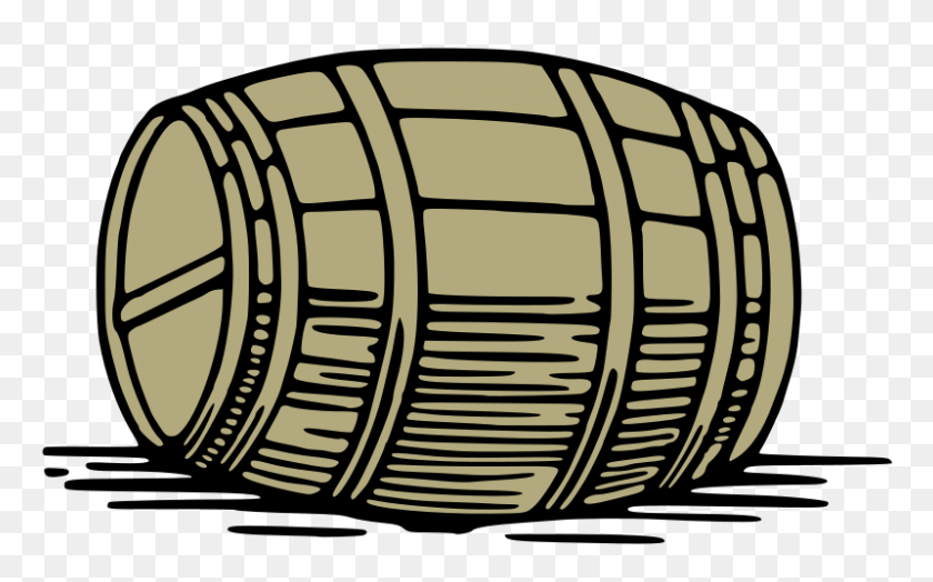 800x476 Free Clipart Large Barrel Liftarn - Whiskey Barrel Clipart