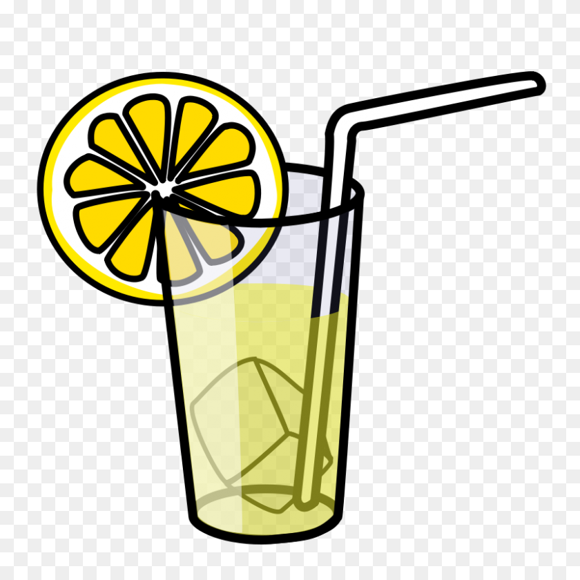 Free Clipart Lemonade Glass Nicubunu - Recipe Book Clipart