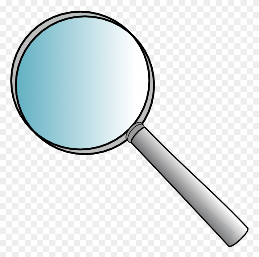 800x796 Free Clipart Magnifying Glass Anonymous - Makeup Clipart Free