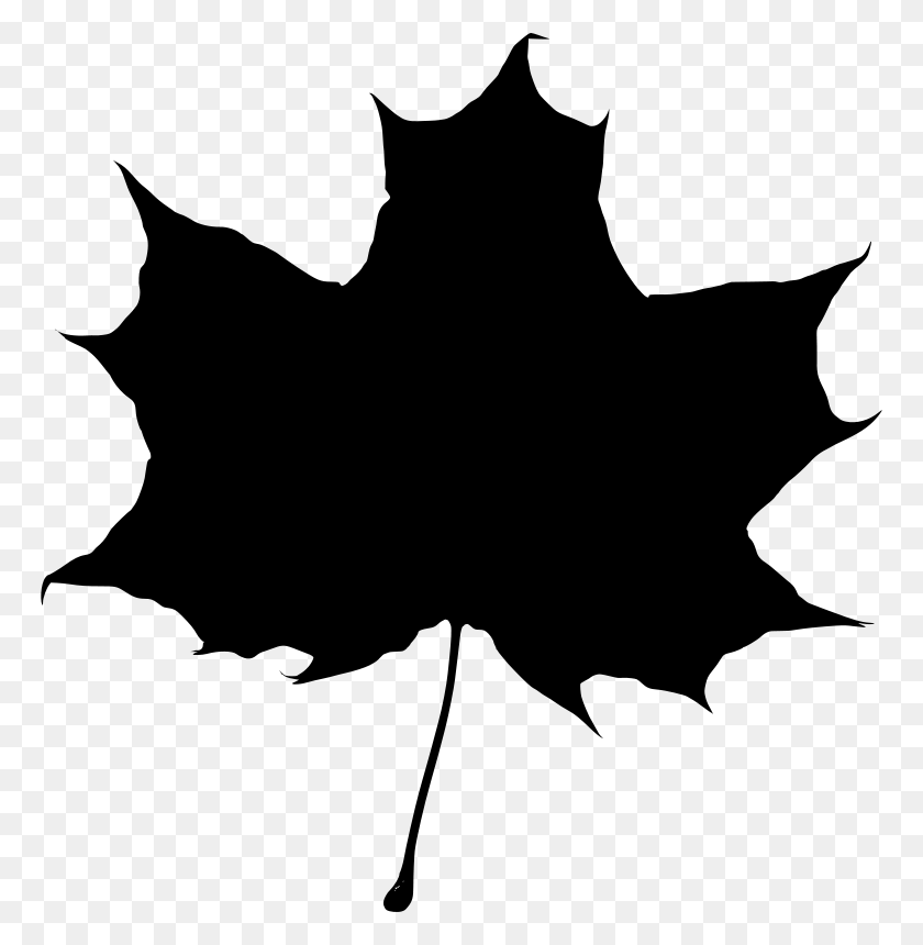 766x800 Free Clipart Maple Leaf Silhouette Pitr - Clip Art Maple Leaf