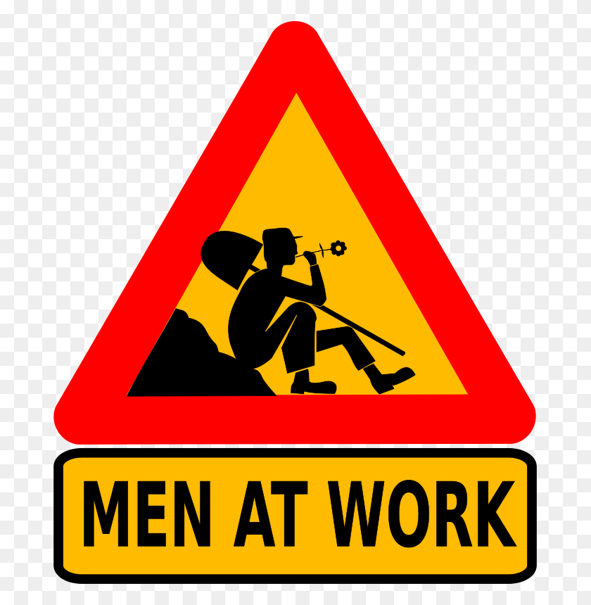 687x800 Free Clipart Men - Work Clipart Free