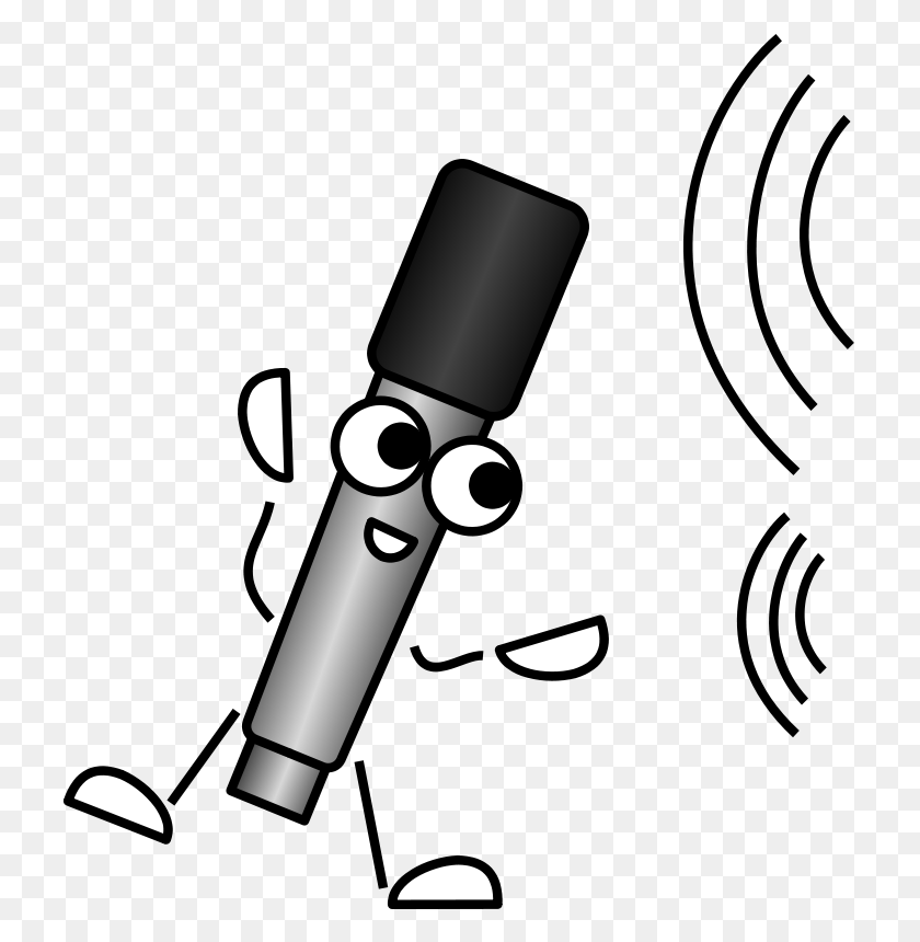 725x800 Free Clipart Mike The Mic Listening Bibbleycheese - Mic Clipart